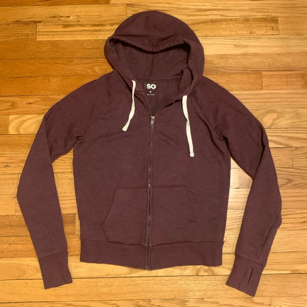 SO zip up hoodie